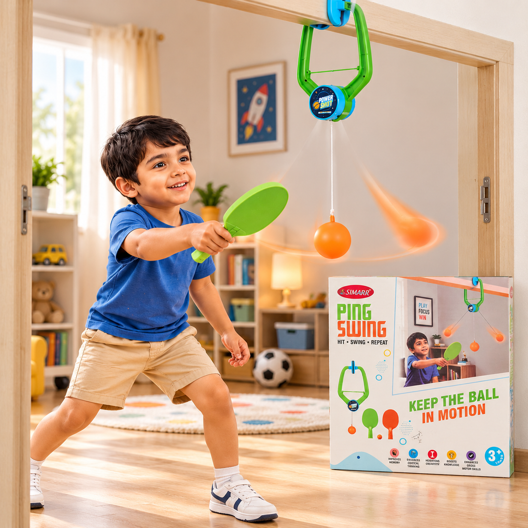 Simarr Ping Swing Game Set with 2 Paddles and Ball