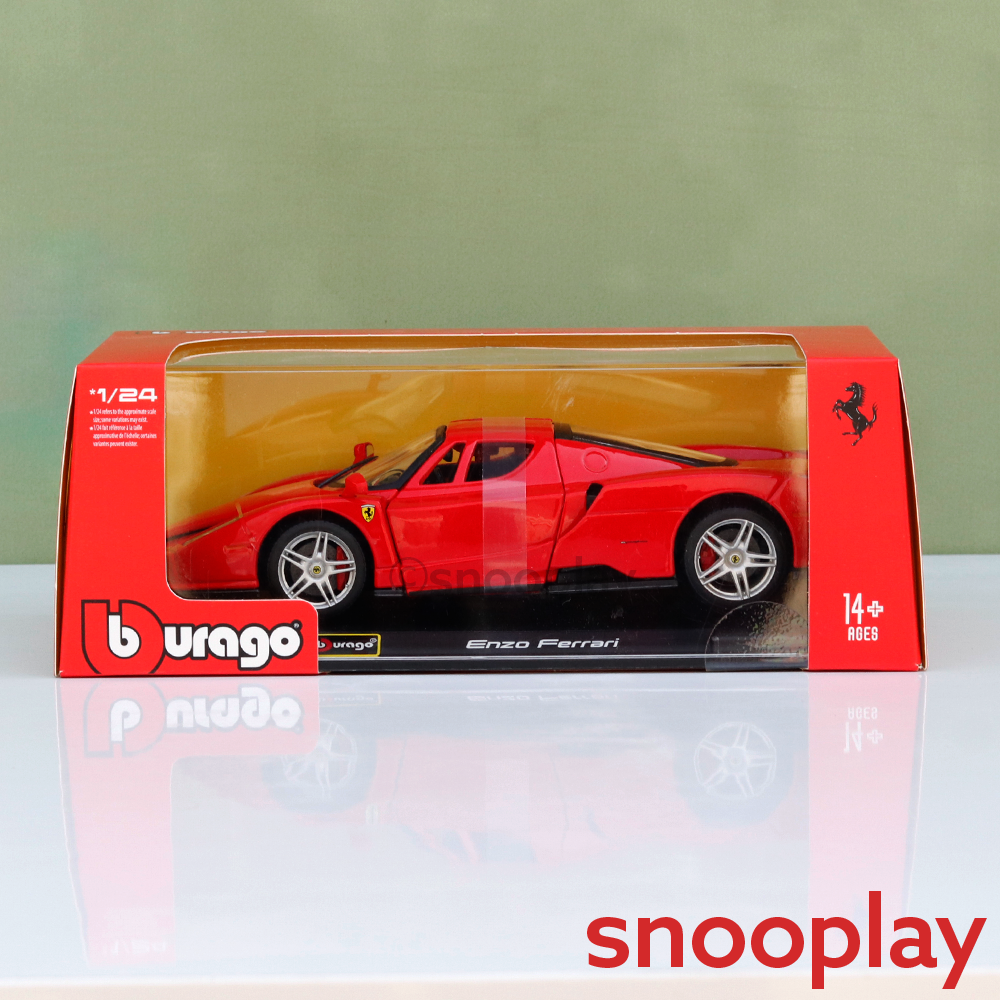 Bburago Original Enzo Ferrari Licensed Diecast Car | 1:24 Scale (14 Years till Grown Ups)