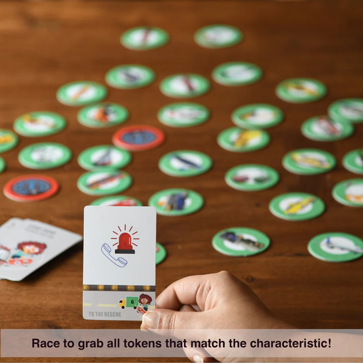 Chalk & Chuckles Eye See - Things that Go Board Game for Kids
