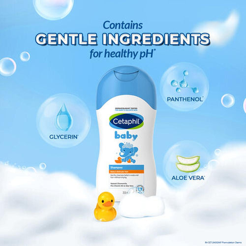 Cetaphil Baby Shampoo - 200ml | Natural Chamomile, Pro-Vitamin B5 & Aloe Vera