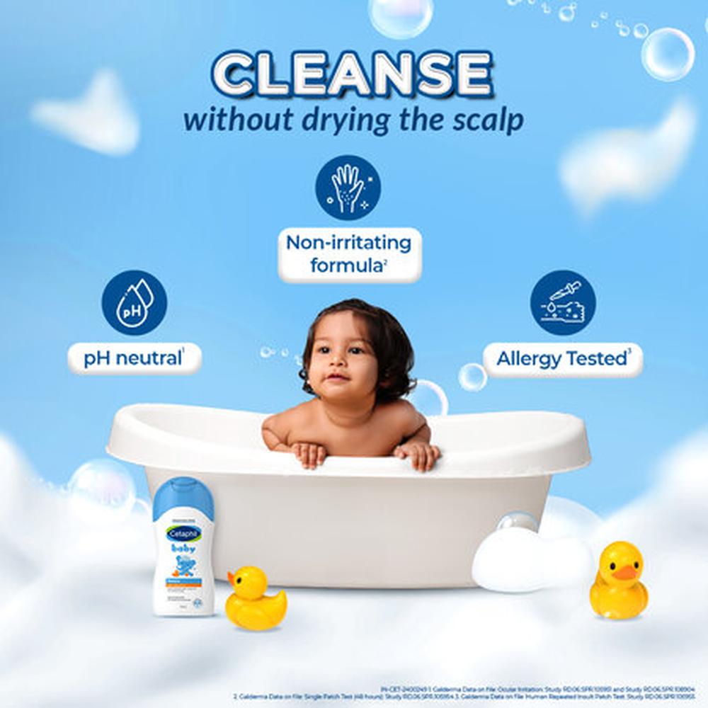 Cetaphil Baby Shampoo - 200ml | Natural Chamomile, Pro-Vitamin B5 & Aloe Vera