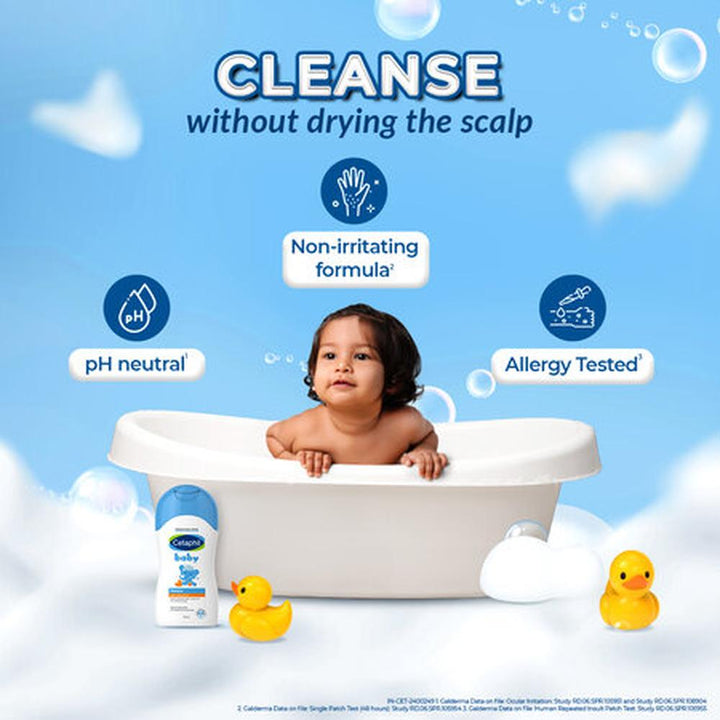 Cetaphil Baby Shampoo - 200ml | Natural Chamomile, Pro-Vitamin B5 & Aloe Vera