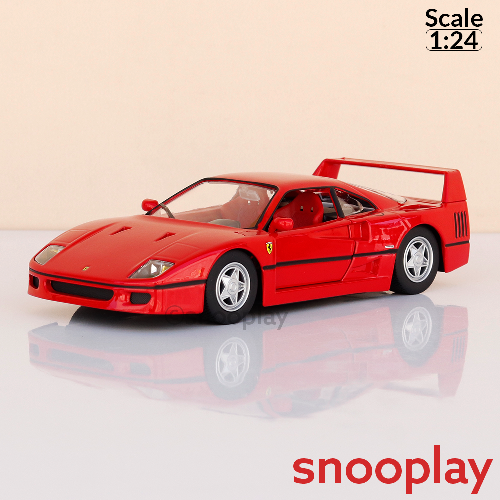 Bburago Original Ferrari F40 Licensed Diecast Car | 1:24 Scale (14 Years till Grown Ups)