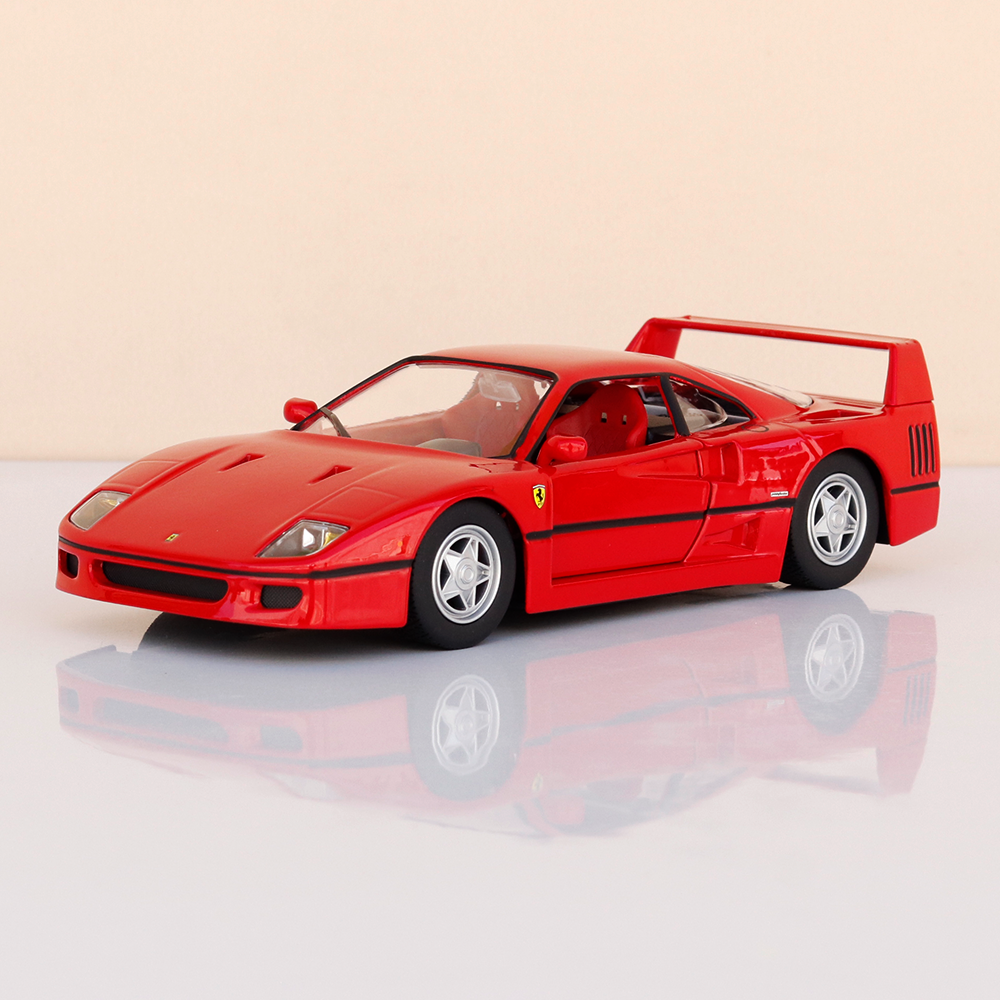 Bburago Original Ferrari F40 Licensed Diecast Car | 1:24 Scale (14 Years till Grown Ups)