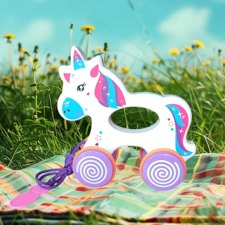 Ratna's sparky the unicorn Pull Along Toy