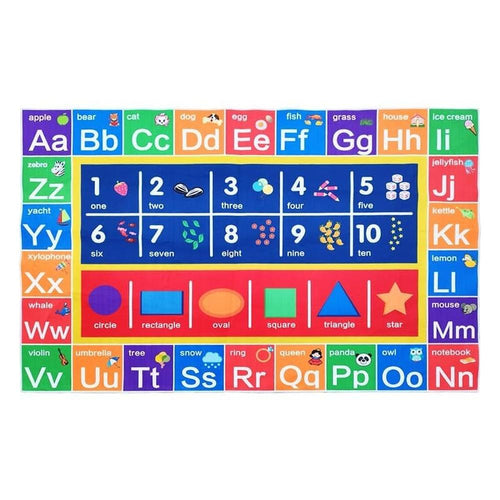 Hop N Play Educational Play Area Mat Alphabet Numbers and Shapes (2-10 Years)