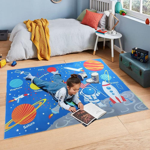Hop N Play Large Outer Space Play Mat Rug (2-10 Years)
