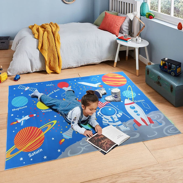 Hop N Play Large Outer Space Play Mat Rug (2-10 Years)