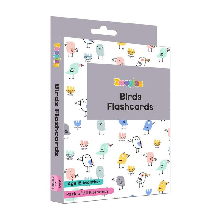 Pack of 24 Birds Flash Cards (2-5 Years)