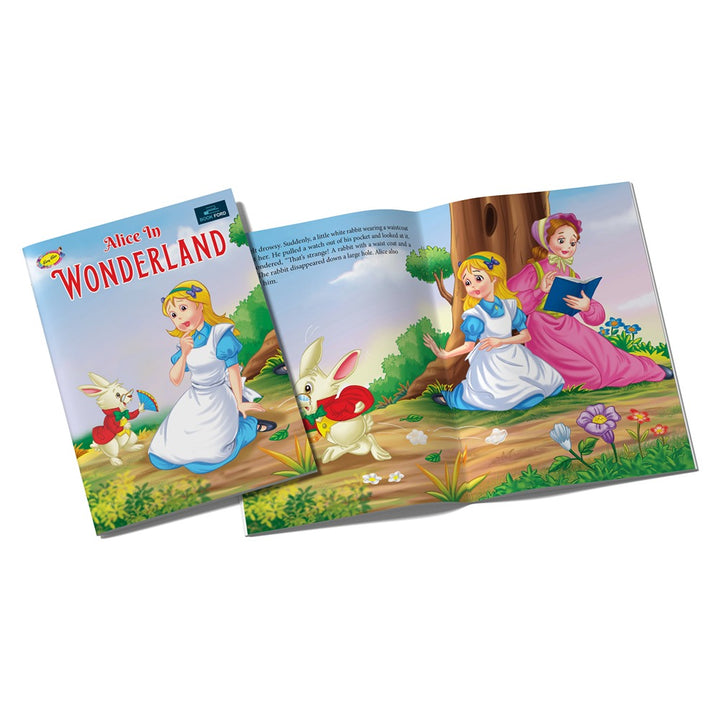 Fairy Tales for Kids (Set of 10) - Alice In Wonder Land , Bambi , Hansel and Gretel , Peter Pan , Pinocchio Rapunzel , Cinderella and Many More