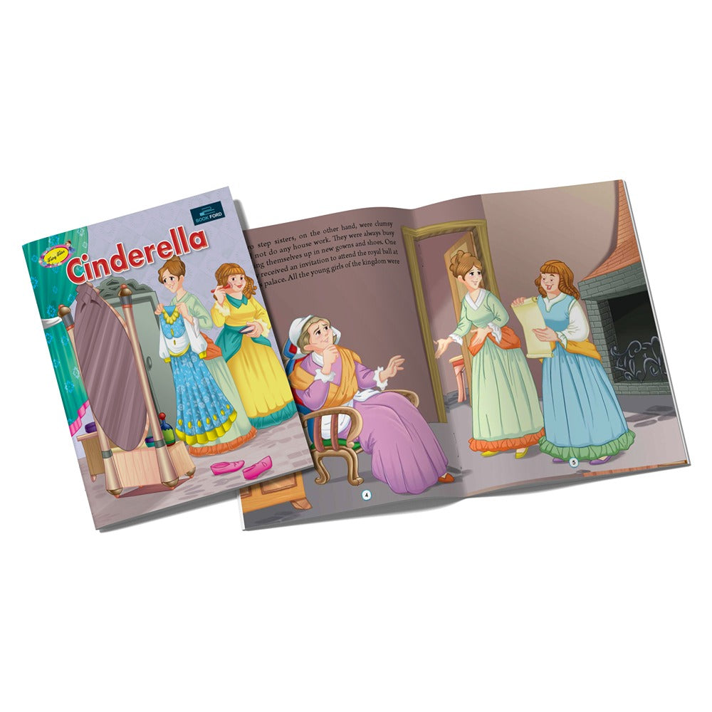 Fairy Tales for Kids (Set of 10) - Alice In Wonder Land , Bambi , Hansel and Gretel , Peter Pan , Pinocchio Rapunzel , Cinderella and Many More