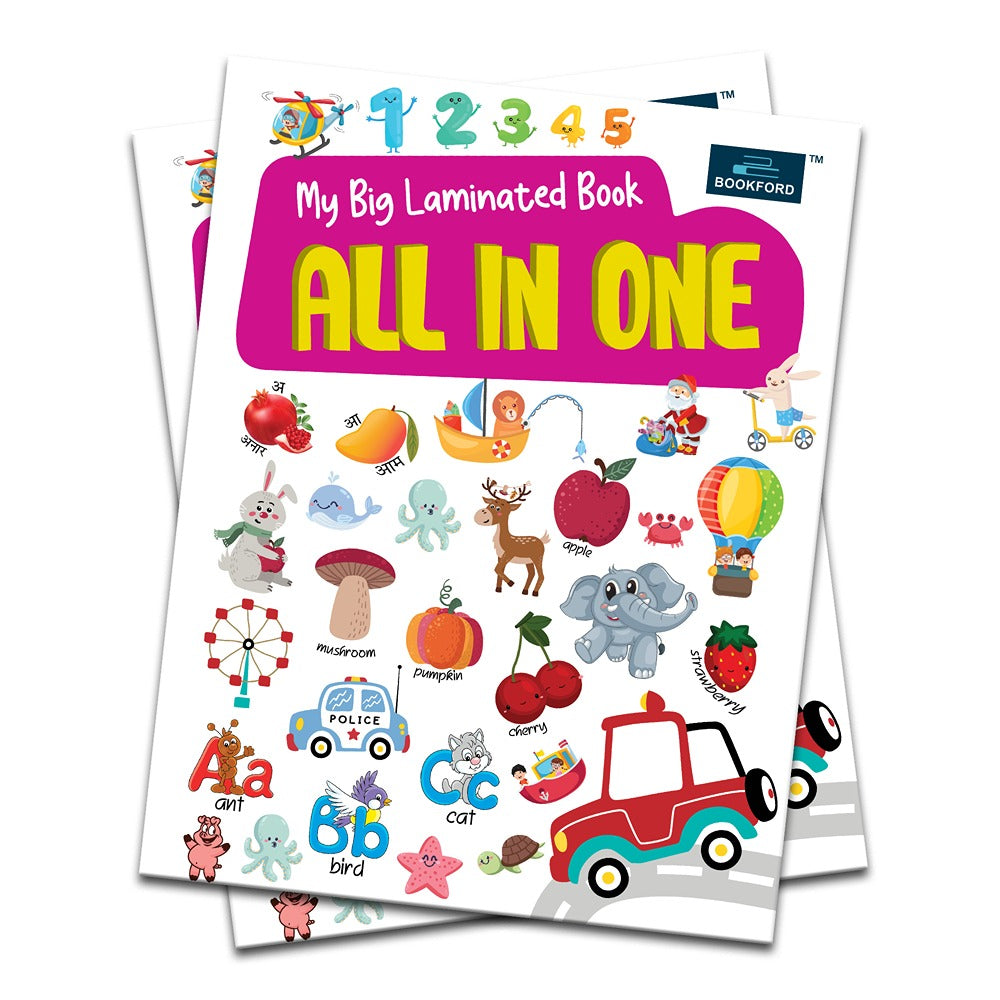 Hard Laminated Book for Kids - My Big Laminated Book All In One