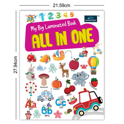 Hard Laminated Book for Kids - My Big Laminated Book All In One