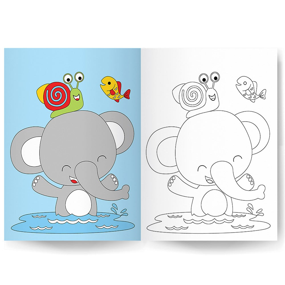 Landscape Copy Coloring Book 2 For Kids with Landscape theme