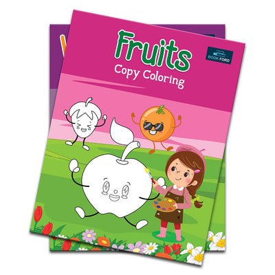 Fruits Copy Coloring Books For Kids