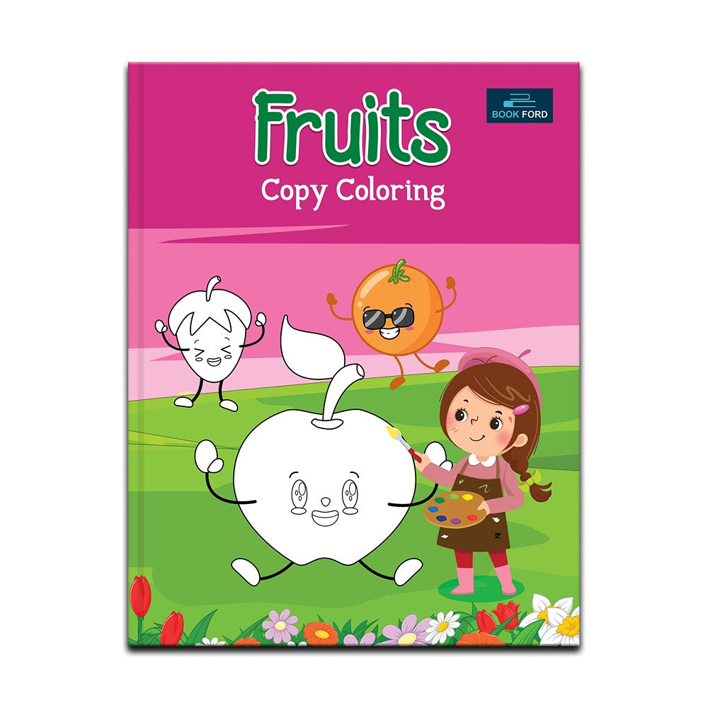 Fruits Copy Coloring Books For Kids