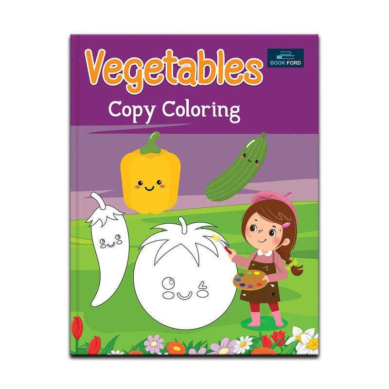 Vegetables Copy Book For Kids