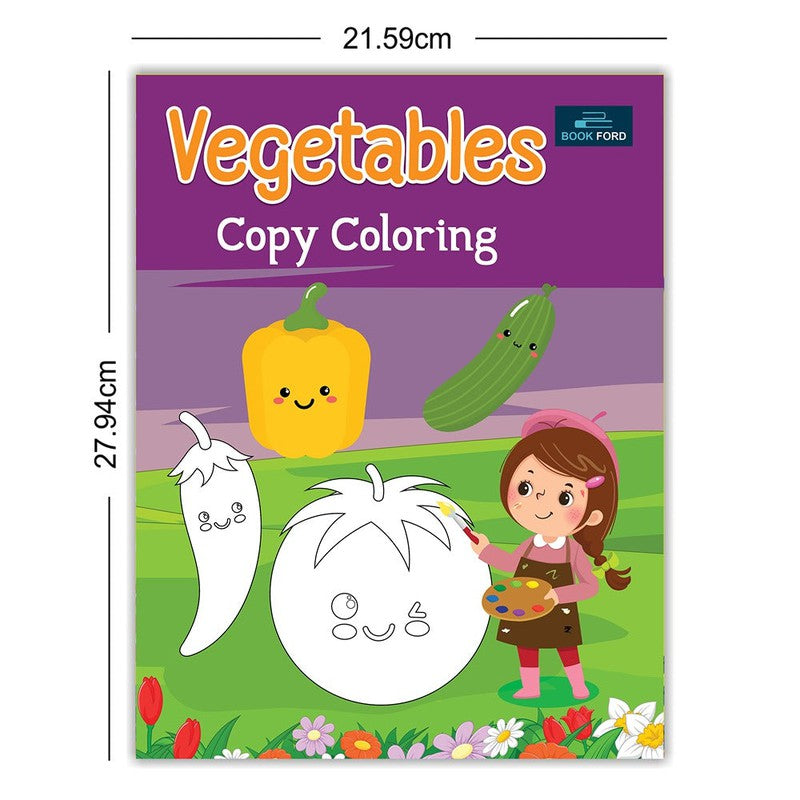 Vegetables Copy Book For Kids