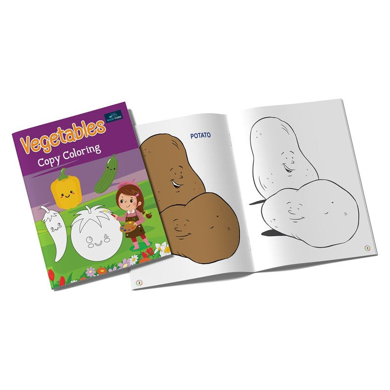 Vegetables Copy Book For Kids