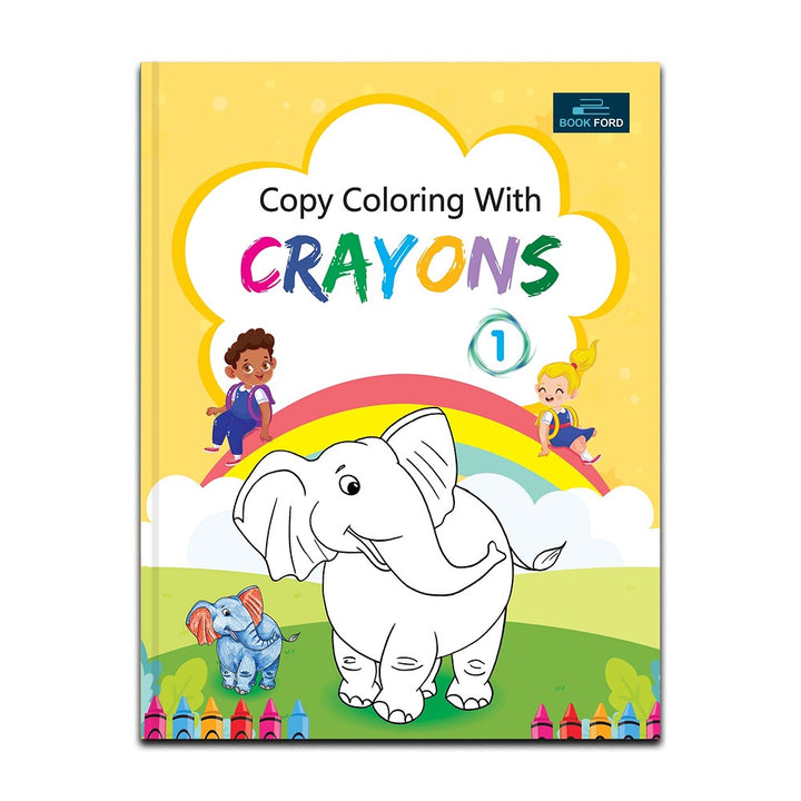 Copy Coloring With Crayons Book Part 1