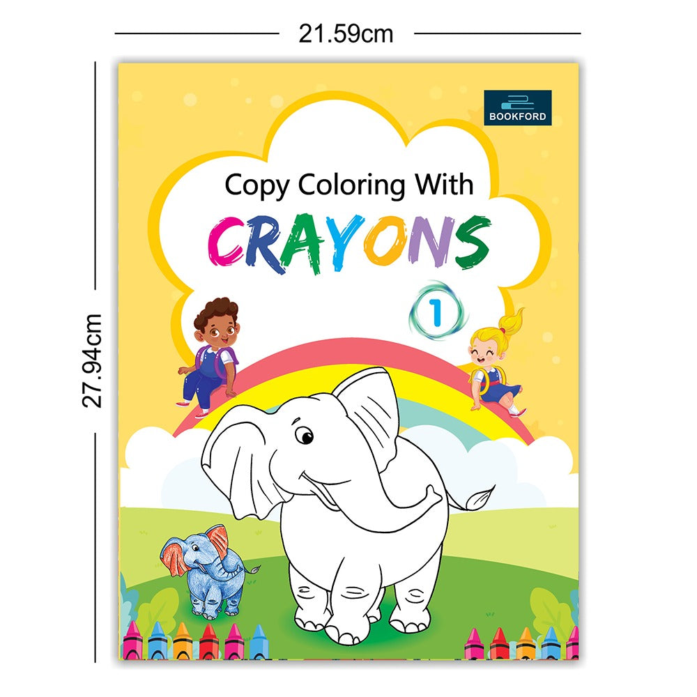 Copy Coloring With Crayons Book Part 1