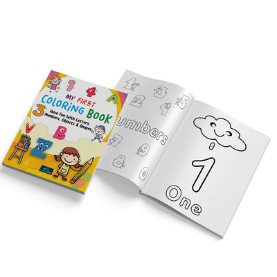 My First Coloring Book - Have Fun With Letters, Numbers, Objects & Shape