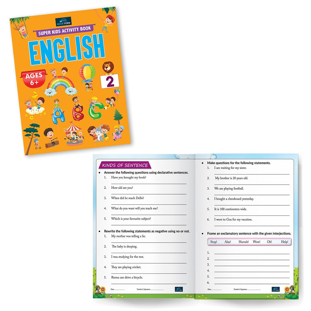 Super Kids Activity Book - English Part - 2  For Children