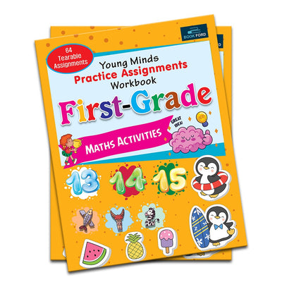 Young Minds Practice Assignments Workbook - First Grade Maths Books For Kids