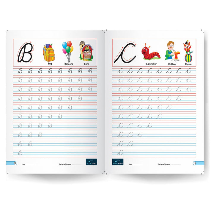 Cursive Writing Capital Letter For Kids - Part - 1