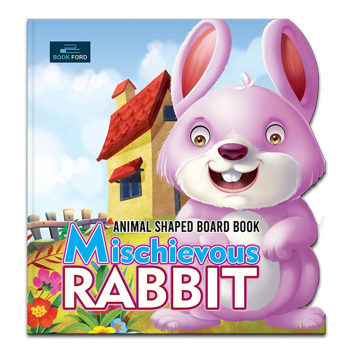 Mischievous Rabbit Animal Shaped Story Board Book - Engaging and Educational Stories for Kids