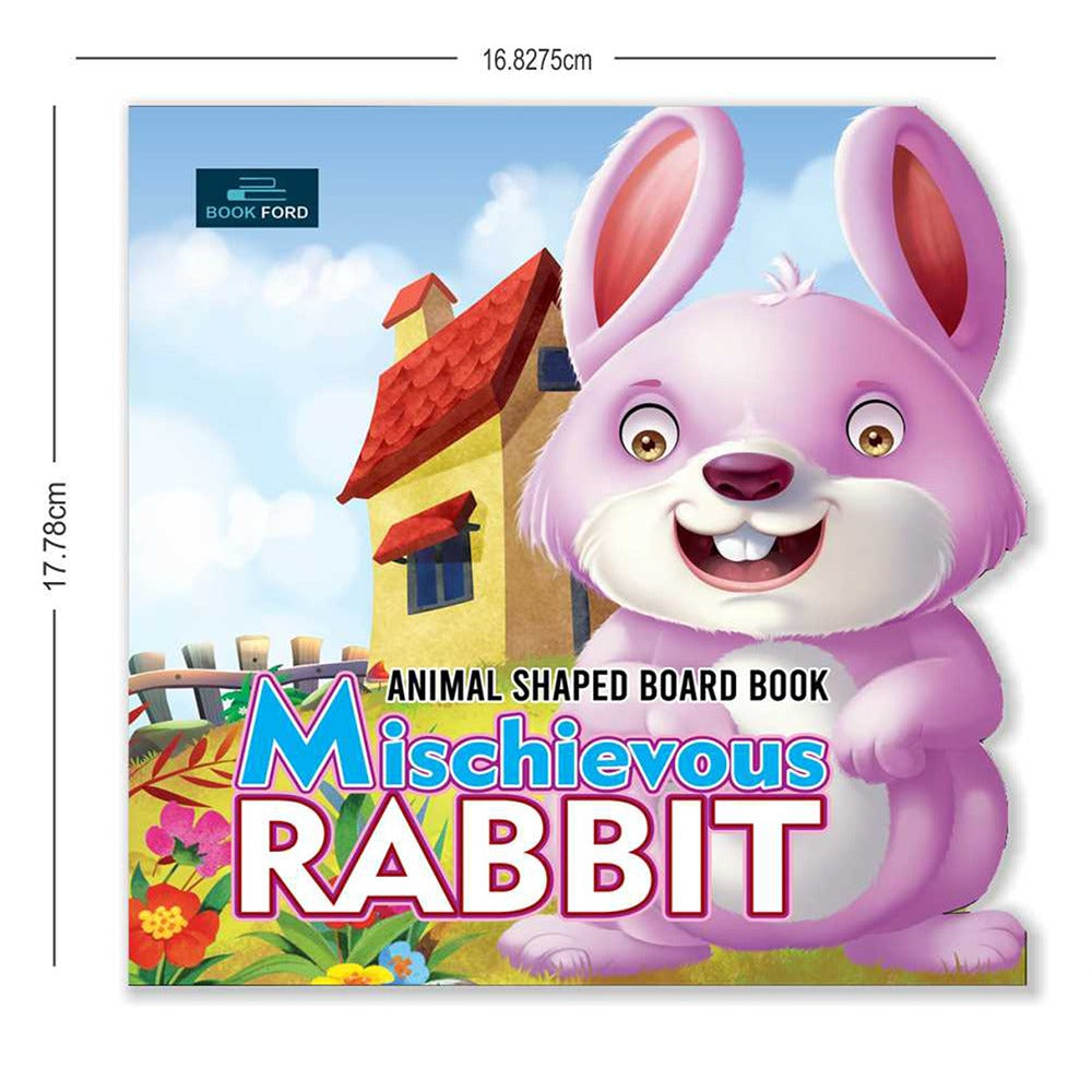 Mischievous Rabbit Animal Shaped Story Board Book - Engaging and Educational Stories for Kids