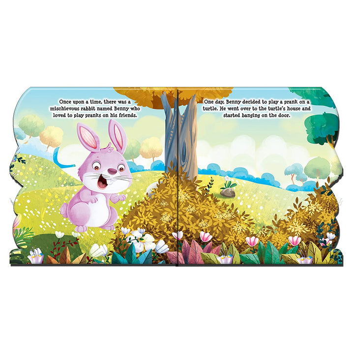 Mischievous Rabbit Animal Shaped Story Board Book - Engaging and Educational Stories for Kids