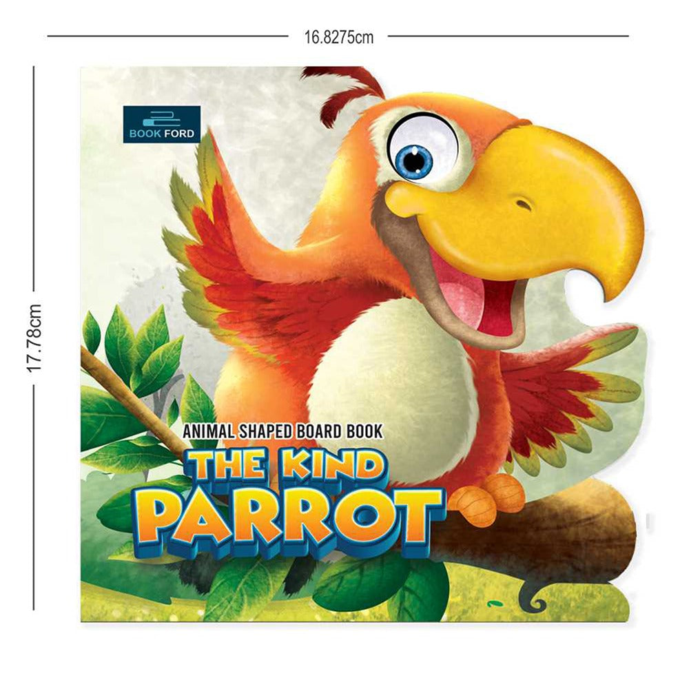 The Kind Parrot Animal Shaped Story Board Book - Engaging and Educational Stories for Kids