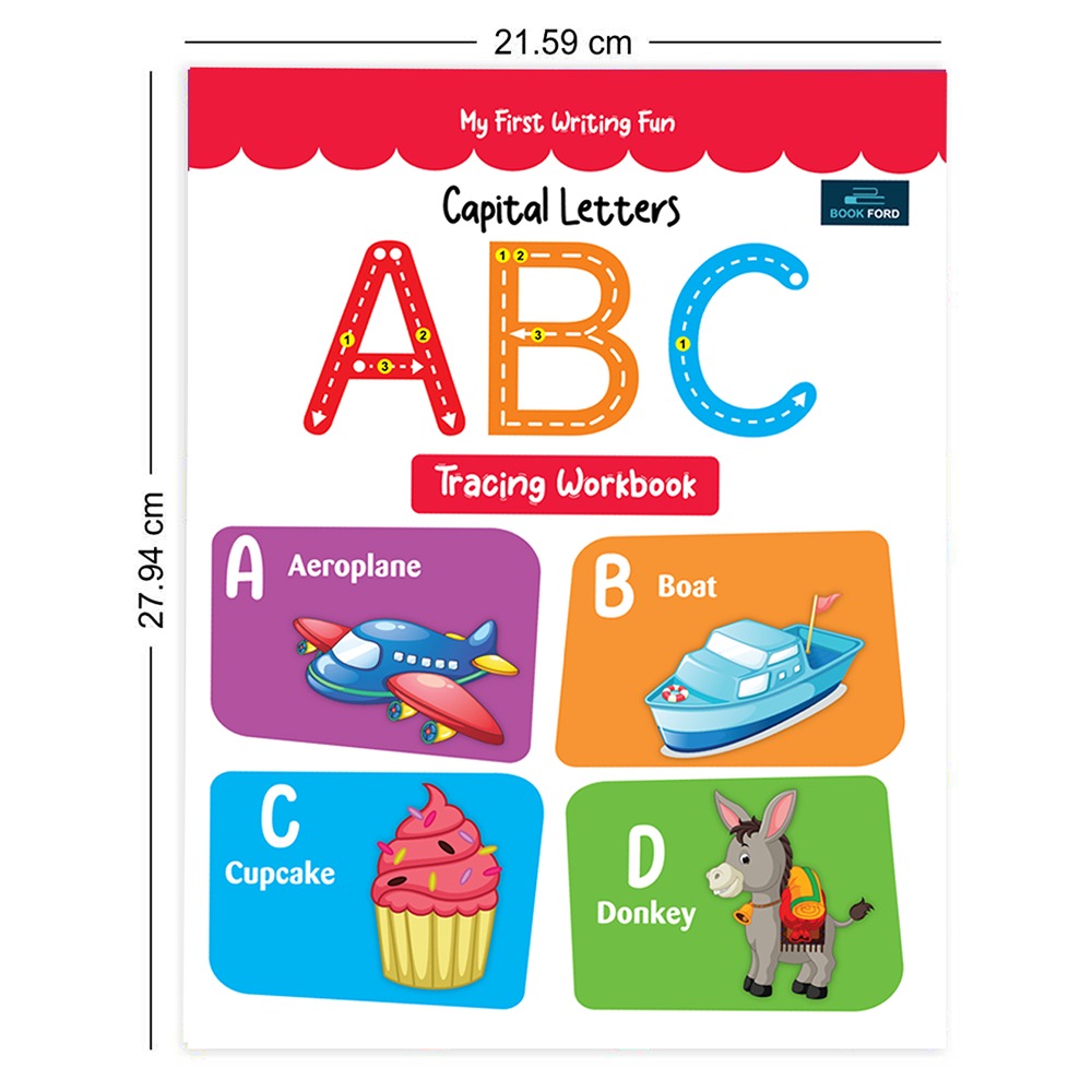 My First Writing Fun Capital Letters Abc Tracing Workbook