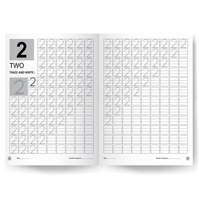 My First Writing Books For Kids - Set Of 2 Books - Capital Letters , Numbers 1-20