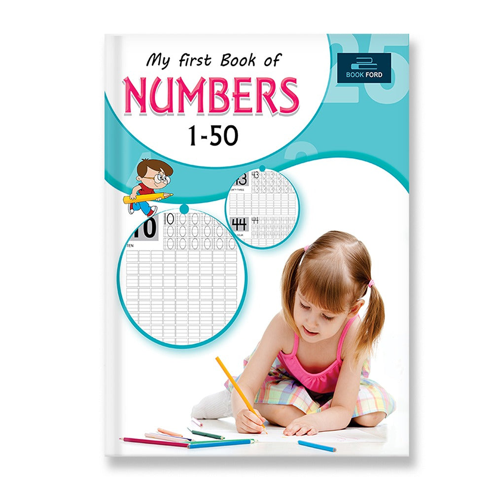 My First Writing Books For Kids - Set Of 2 Books - Small Letters , and Numbers 1-50