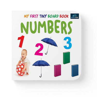 My First Tiny Board Books - Set of 5 Books - Alphabet, Numbers, Hindi Varnamala, Colors, and Shapes For Kids