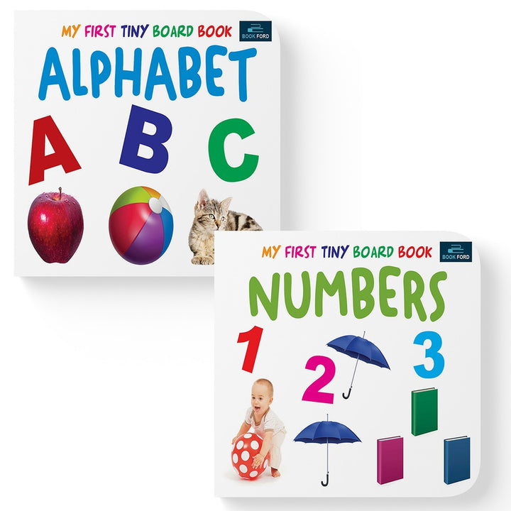 My First Tiny Board Books - Set of 2 Books - Alphabet and Numbers For Kids