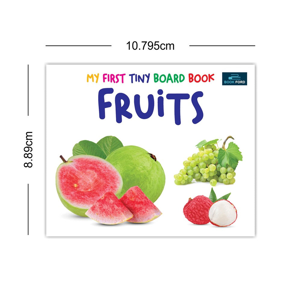 My First Tiny Board Books - Set of 2 Books - Fruits and Vegetables For Kids