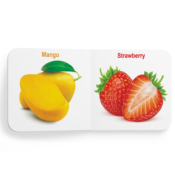 My First Tiny Board Books - Set of 2 Books - Fruits and Vegetables For Kids