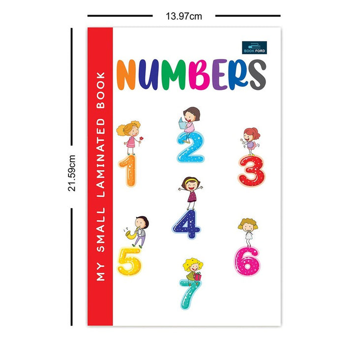 My Small Laminated Books - Set of 3 Books - Alphabet , Numbers , and Hindi Varnamala For Kids