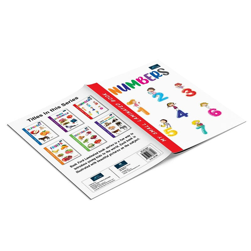 My Small Laminated Books - Set of 3 Books - Alphabet , Numbers , and Hindi Varnamala For Kids