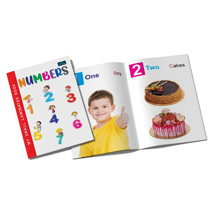 My Small Laminated Books - Set of 2 Books - Alphabet and Numbers For Kids