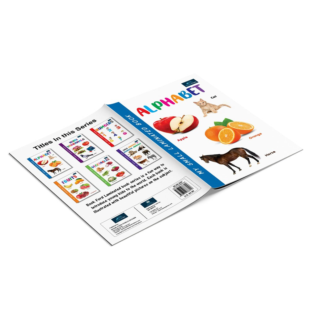 My Small Laminated Books - Set of 2 Books - Alphabet and Numbers For Kids