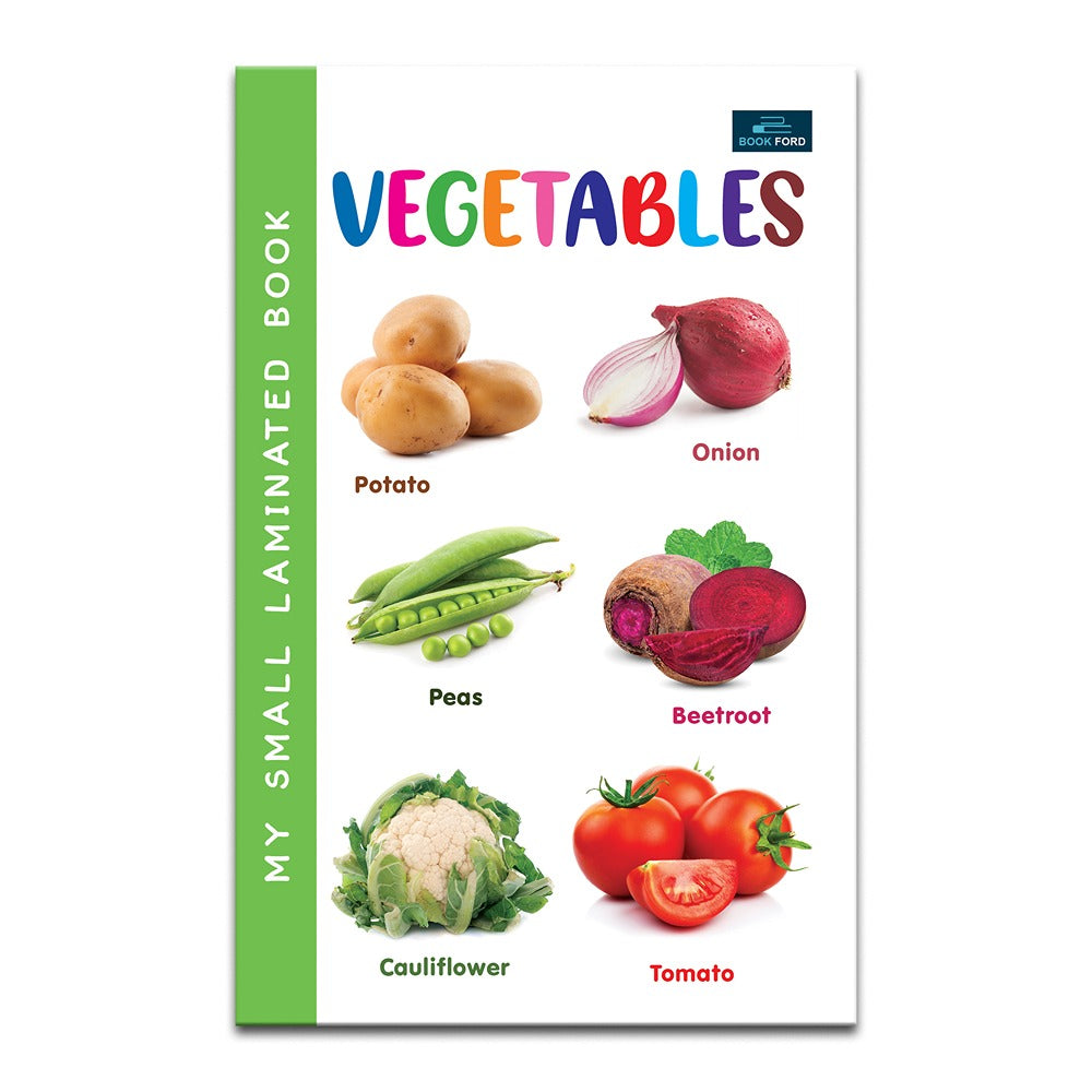 My Small Laminated Books - Set of 2 Books - Fruits and Vegetables For Kids