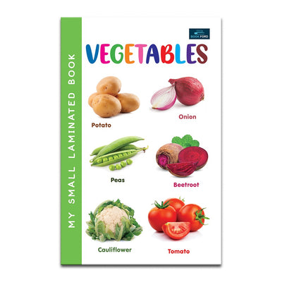 My Small Laminated Books - Set of 2 Books - Fruits and Vegetables For Kids