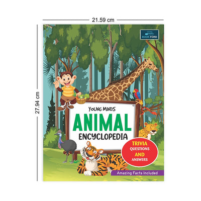 Young Minds Encyclopedia - Set of 5 Books - Animals , General Knowledge , Space , Human Body , and Nature Encyclopedia For Kids