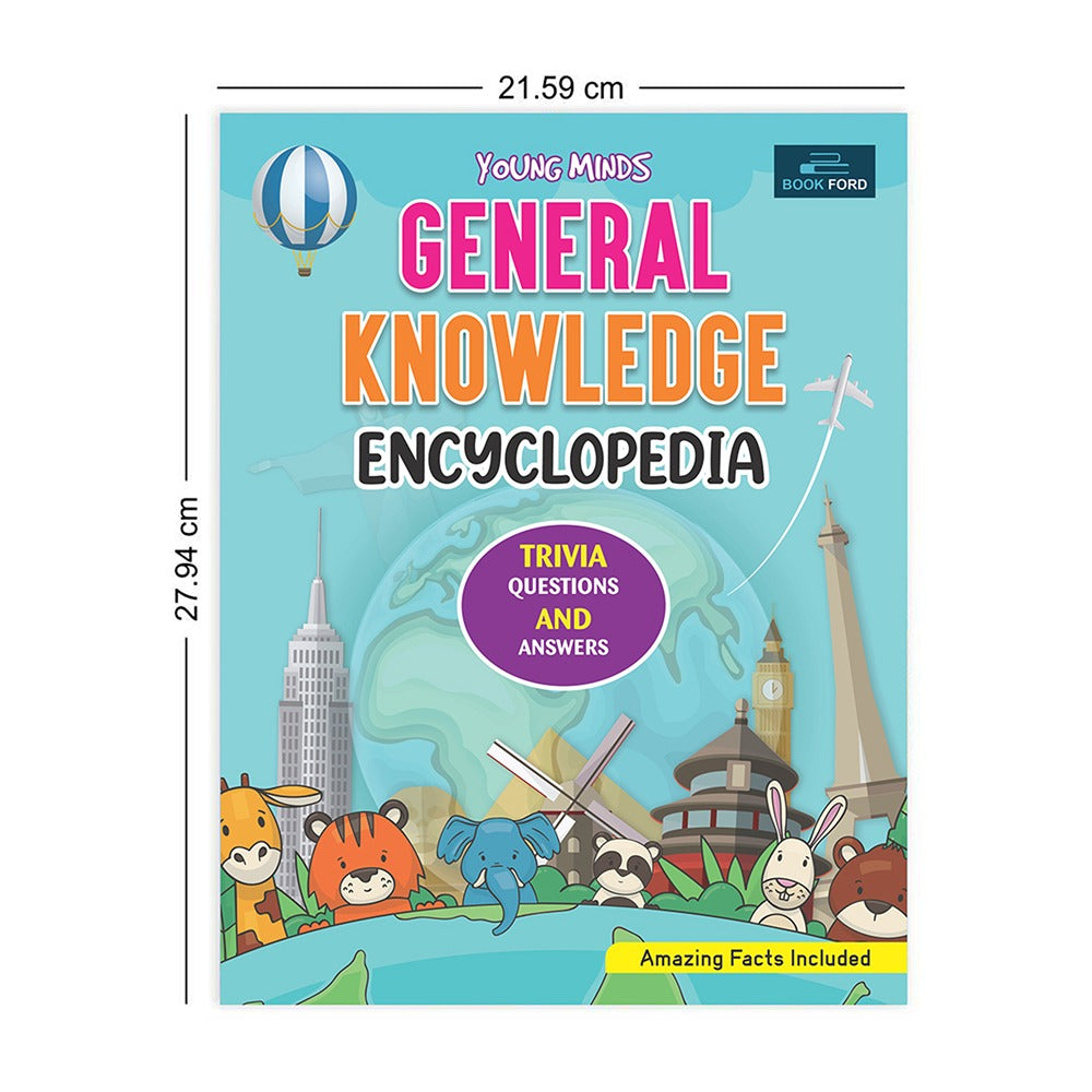 Young Minds Encyclopedia Set - Animals & General Knowledge - 2 Books for Curious Kids