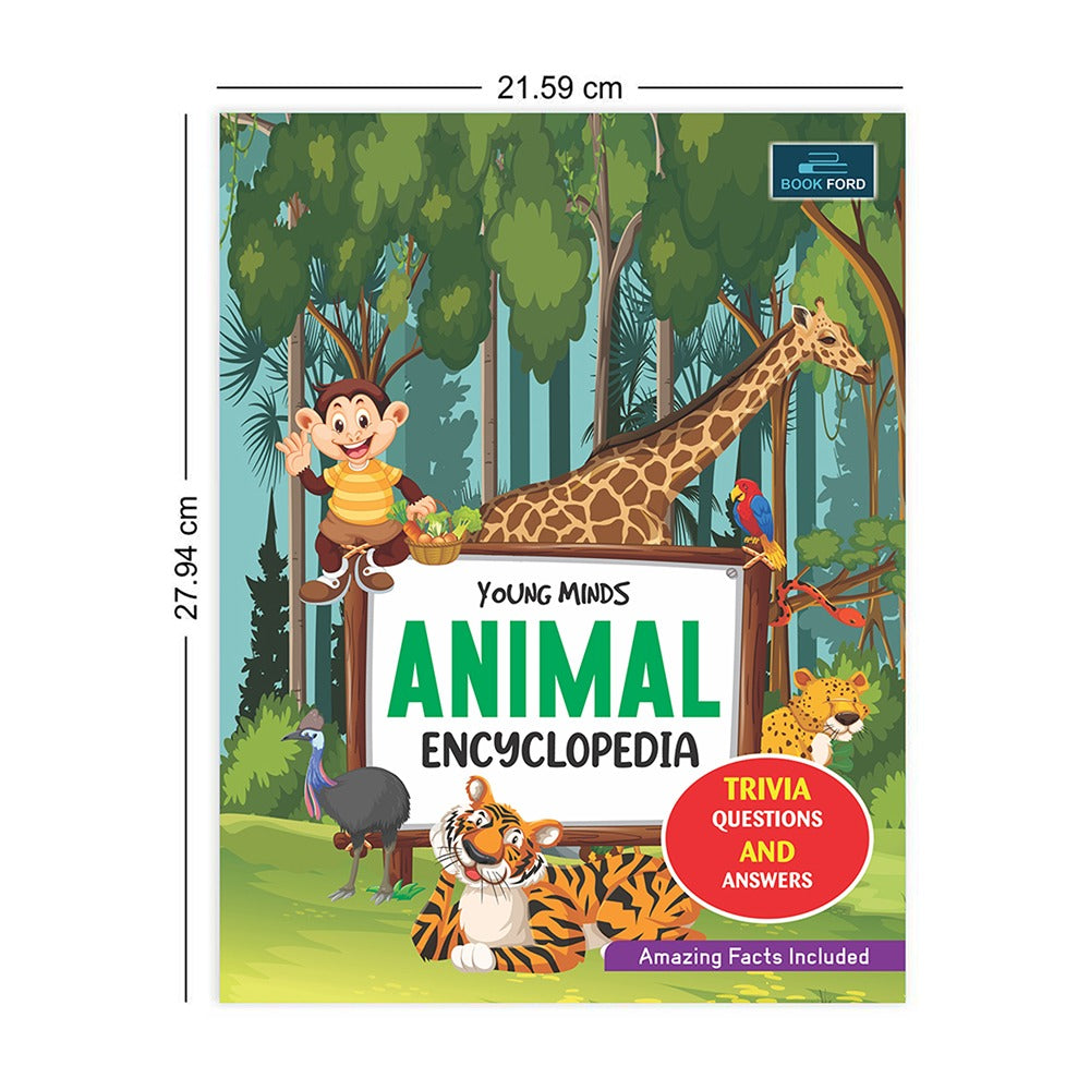 Young Minds Encyclopedia - Set of 2 Books - Animals and Human Body Encyclopedia For Kids