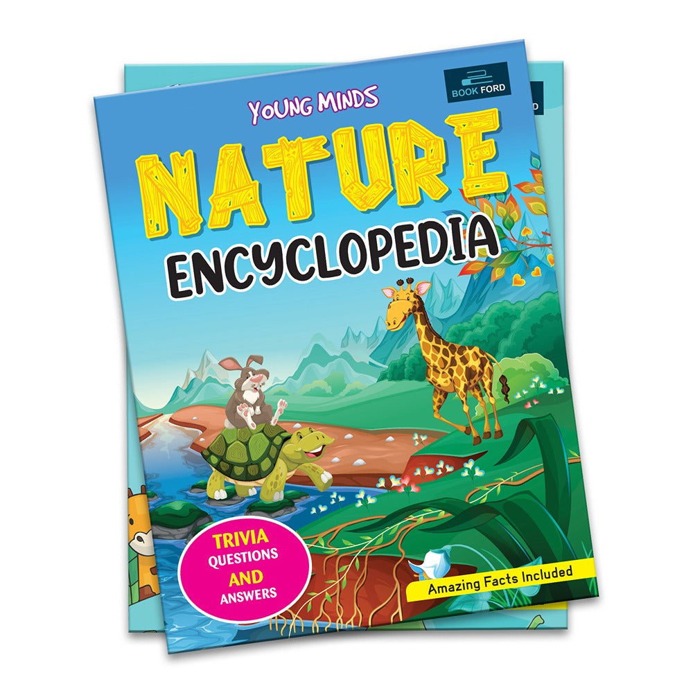 Young Minds Encyclopedia - Set of 2 Books - General Knowledge and Nature Encyclopedia For Kids